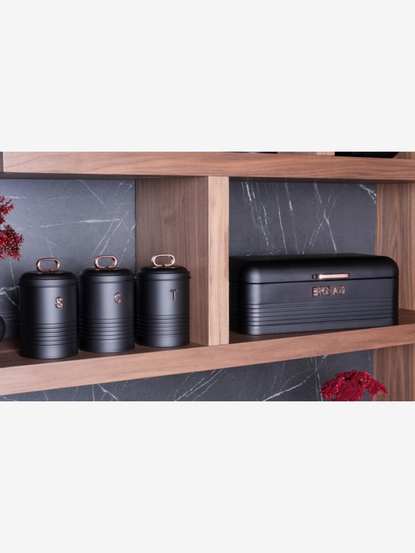 Berlingerhaus Brot- und Lebensmitteldosenset 4-teilig Black Rose Collection BERLINGERHAUS
