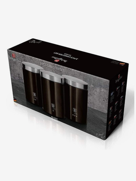 Berlingerhaus Dreier-Set Konservengläser BERLINGERHAUS Shiny Black Collection