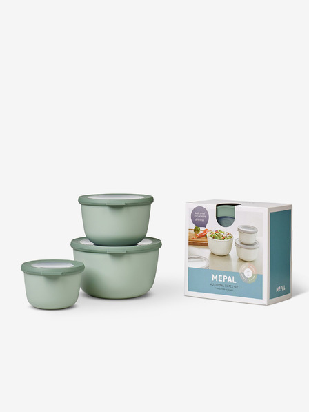 Mepal 3er-Set Schüsseln in Hellgrün Mepal Cirqula (500+1000+2000 ml)