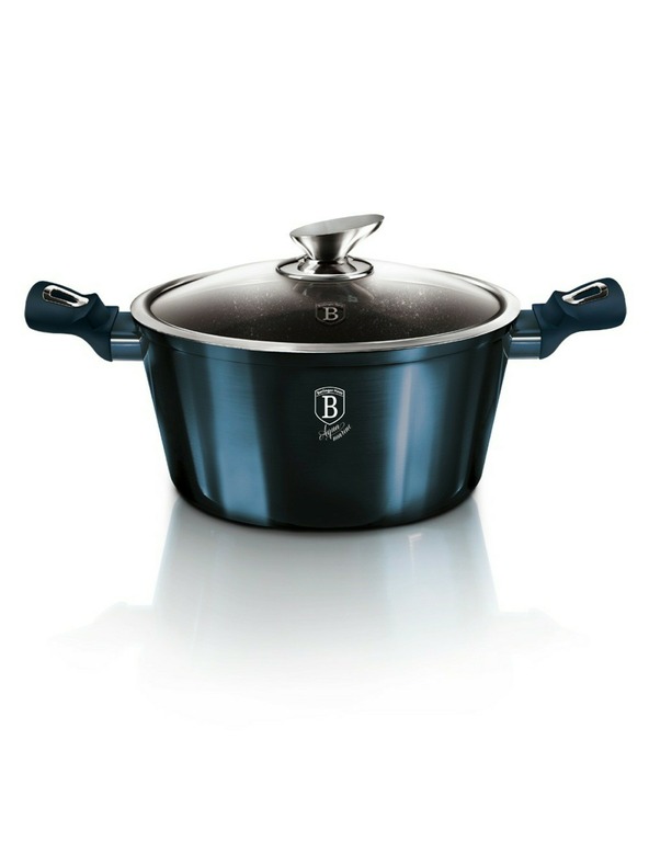 Berlingerhaus 10-teiliges Kochgeschirr mit Marmoroberfläche Aquamarine Metallic Line BERLINGERHAUS
