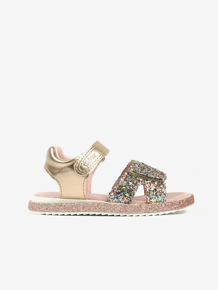Richter Mädchen-Sandalen in Gold und Rosa Richter