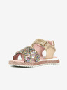 Richter Mädchen-Sandalen in Gold und Rosa Richter