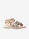 Richter Mädchen-Sandalen in Gold und Rosa Richter