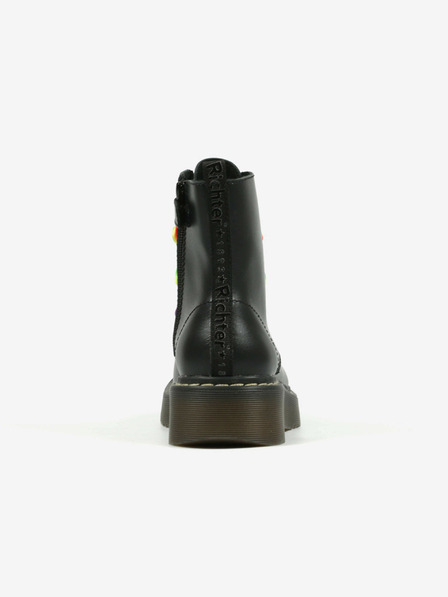 Richter Schwarze Mädchen Lederstiefeletten Richter