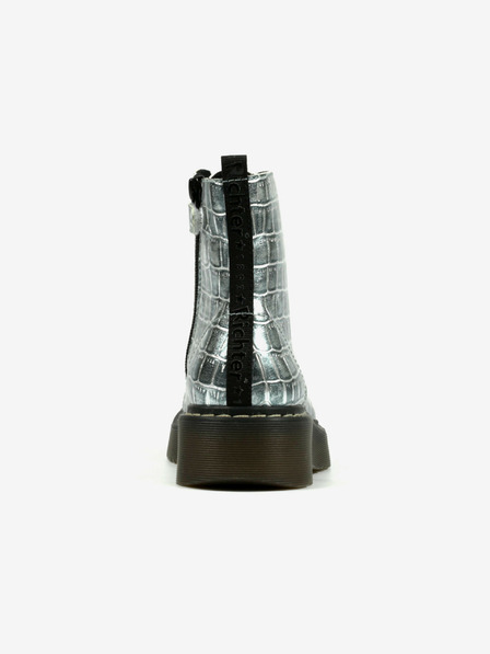 Richter Mädchen-Stiefeletten in Silber mit Tiermuster Richter