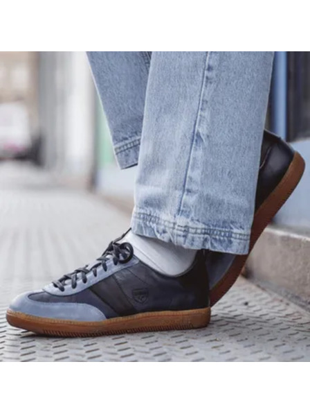 BOTAS *** Herren Lederturnschuhe / Sneakers blau Botas Iconic