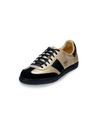 BOTAS *** Herren Lederturnschuhe / Sneakers Schwarz-Gold Botas Iconic Victory 76