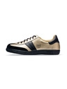 BOTAS *** Herren Lederturnschuhe / Sneakers Schwarz-Gold Botas Iconic Victory 76