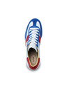 BOTAS *** Herren Lederturnschuhe / Sneakers Weiß-Blau-Rot Botas Iconic Tricolor