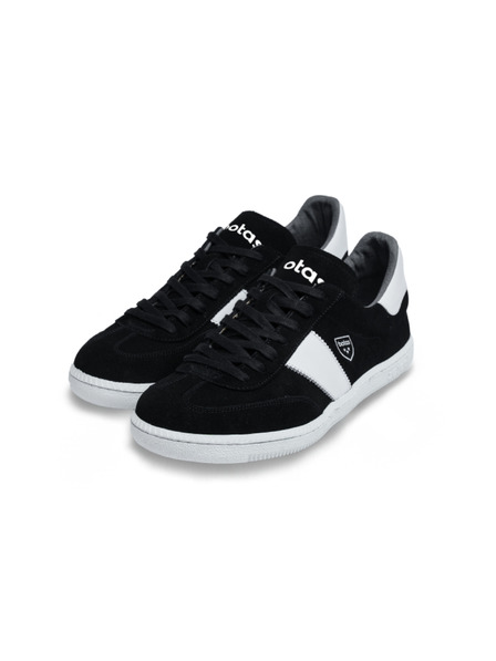 BOTAS *** Herren Lederturnschuhe / Sneakers Schwarz-Weiß Botas Iconic