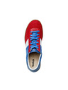 BOTAS *** Herren Lederturnschuhe / Sneakers Blau-Weiß-Rot Botas Spider Tricolor