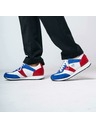 BOTAS *** Herren Lederturnschuhe / Sneakers Weiß-Blau-Rot Botas Authentic Tricolor