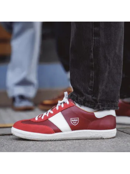 BOTAS *** Herren Lederturnschuhe / Sneakers rot Botas Iconic