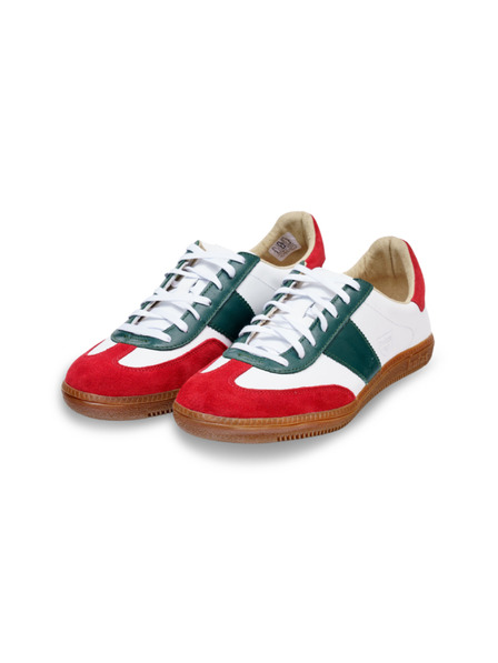 BOTAS *** Herren Lederturnschuhe / Sneakers in Rot-Grün-Weiß Botas Iconic Mexiko 68