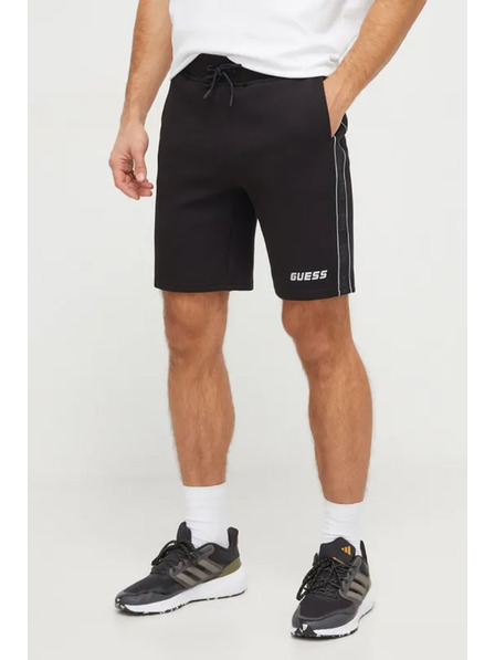 Guess Jeans Herren schwarze Shorts mit seitlichem Logo Guess Jeans