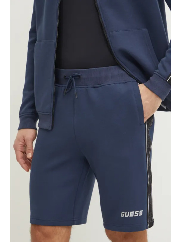 Guess Jeans Herren blaue Shorts mit seitlichem Logo Guess Jeans