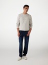 Guess Jeans Herren weißes Sweatshirt mit gesticktem Logo Guess Jeans