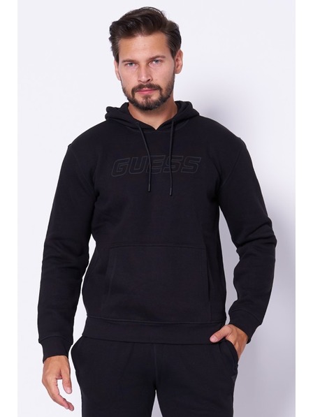 Guess Jeans Herren schwarzes Sweatshirt Aldwin New Hoodie Guess Jeans