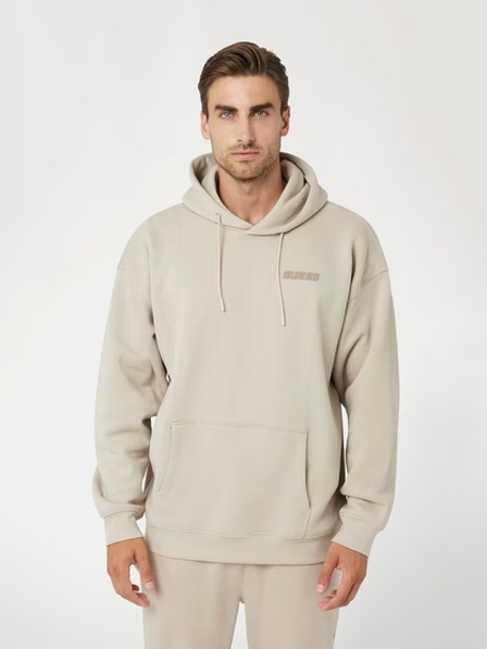 Guess Jeans Herren graues Sweatshirt Guess Hooded Sweatshirt