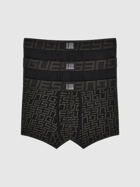 Guess Jeans Herren schwarze Boxershorts mit Aufdruck 3-Pack k6yw0 Guess Jeans