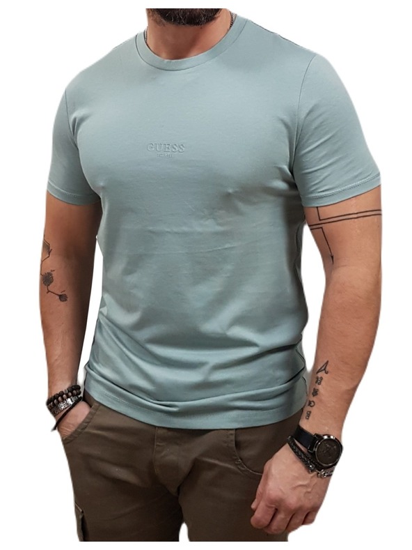 Guess Jeans Herren Mint-Grünes Slim Fit T-Shirt G9L8 Guess Jeans
