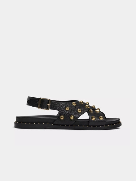 Sofie Schnoor Schwarze Damen Ledersandalen Sofie Schnoor