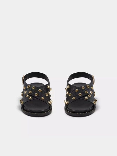 Sofie Schnoor Schwarze Damen Ledersandalen Sofie Schnoor