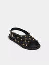 Sofie Schnoor Schwarze Damen Ledersandalen Sofie Schnoor