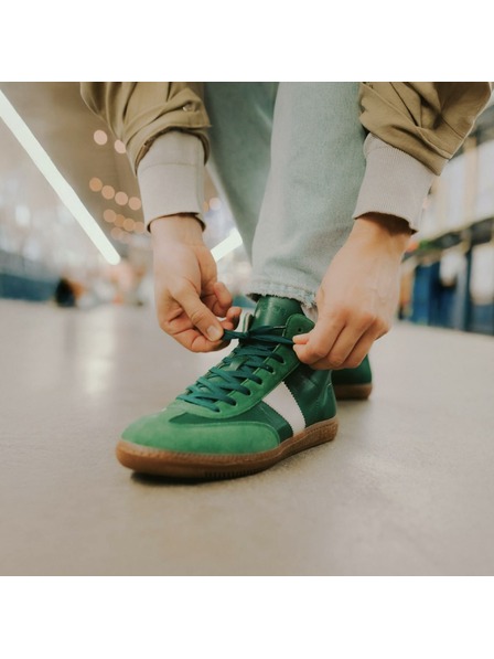 BOTAS *** Damen Ledersneaker / Turnschuhe grün Botas Iconic High Green