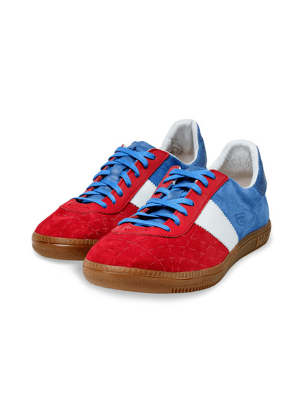 BOTAS *** Damen Ledersneaker / Turnschuhe blau-weiß-rot Botas Spider Tricolor