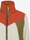 The Jogg Concept Cremefarbene und rote Damenjacke The Jogg Concept