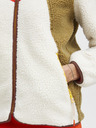 The Jogg Concept Cremefarbene und rote Damenjacke The Jogg Concept