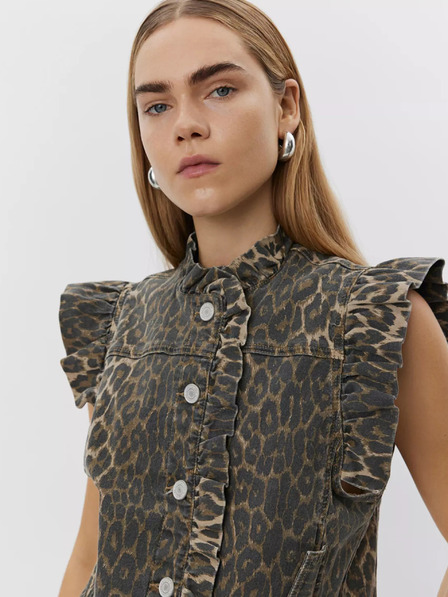 Sofie Schnoor Braun Gemusterte Damenweste Sofie Schnoor