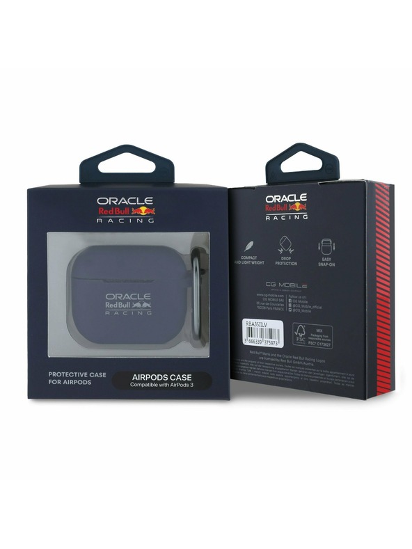 Oracle Red Bull Racing Red Bull Silikontasche für AirPods 3 Marineblau