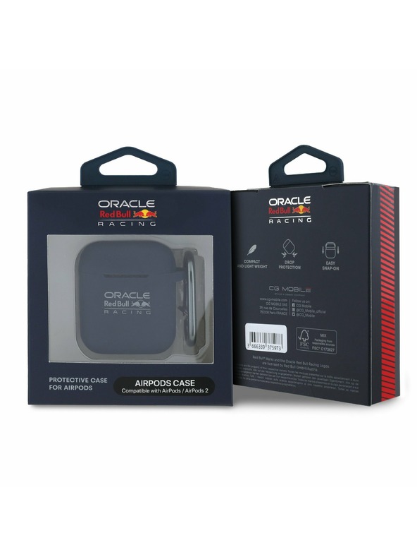 Oracle Red Bull Racing Red Bull Silikontasche für AirPods 1/2 Marineblau