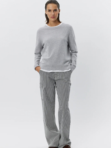 Sofie Schnoor Weiß und schwarz gestreifte Damen Baggy Pants Sofie Schnoor