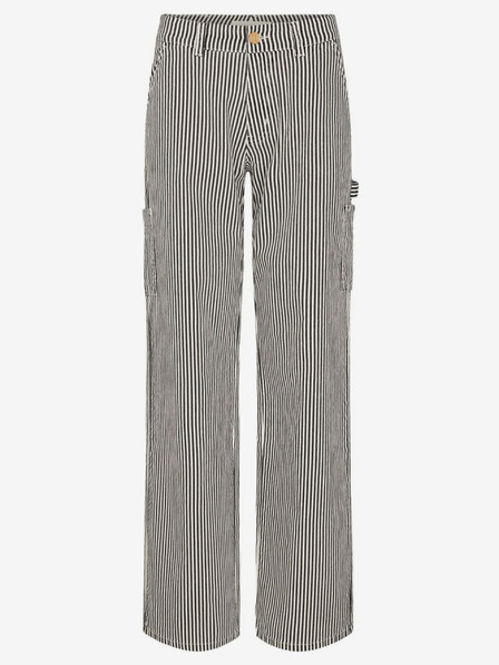 Sofie Schnoor Weiß und schwarz gestreifte Damen Baggy Pants Sofie Schnoor