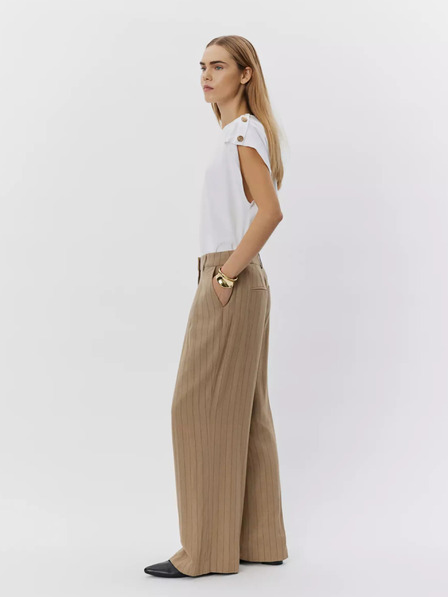 Sofie Schnoor Braune gestreifte Damenhose Sofie Schnoor