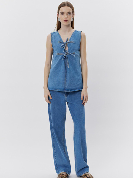 Sofie Schnoor Blaues Damen Denim Top Sofie Schnoor