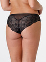 Wonderbra Schwarzes Wonderbra GLAMOUR SHORTY Spitzenhöschen