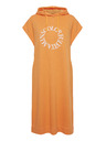 The Jogg Concept Orangefarbenes Damen-Sweatshirt-Kleid The Jogg Concept JCSAFINE