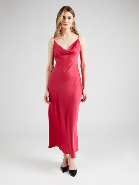 Guess Jeans Damen rote Satin-Kleid Guess Jeans