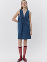 Sofie Schnoor Blaues Damen Denim Gemustertes Kleid Sofie Schnoor