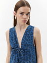 Sofie Schnoor Blaues Damen Denim Gemustertes Kleid Sofie Schnoor