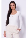 Guess Jeans Damen weißer Body-Shirt 1314 Guess Jeans