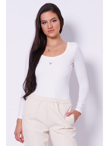 Guess Jeans Damen weißer Body-Shirt 1314 Guess Jeans