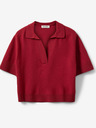 Sofie Schnoor Rotes Damen-Woll-Pullover-Shirt Sofie Schnoor