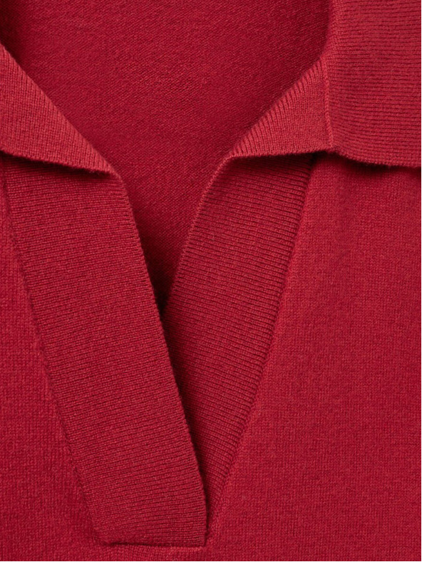 Sofie Schnoor Rotes Damen-Woll-Pullover-Shirt Sofie Schnoor