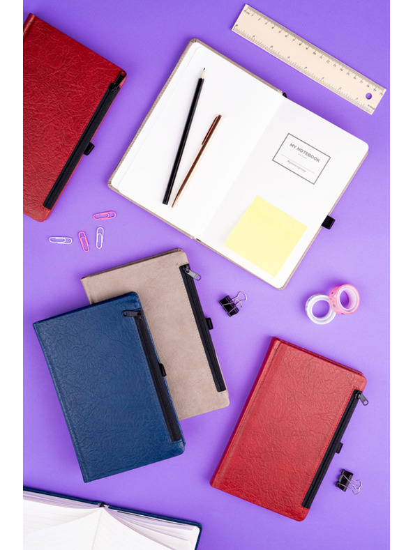 NOTIQUE NOTIQUE Notizbuch Hardy blau, liniert, 13 x 21 cm