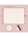 NOTIQUE NOTIQUE Notizen Aprint, rot, liniert, 15 x 21 cm